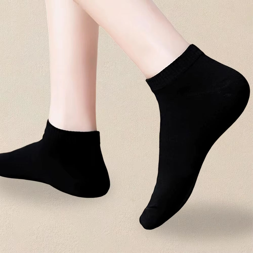 10/20/40 Pairs Men'S Boat Socks Business Sport Sweat Absorption Mature Summer Autumn Solid Color Versatile Ankle Socks